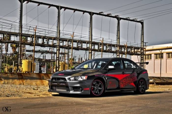 Mitsubishi Lancer S Shaved Seibon Carbon Fiber Grill/Grille!!! FG0809MITEVOX-S