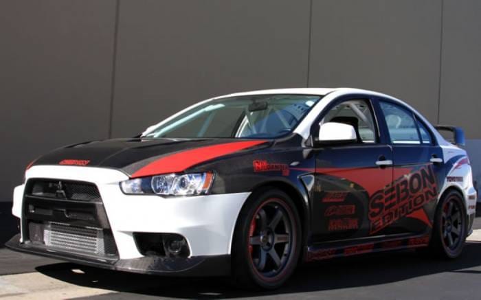 Mitsubishi Lancer OE-Style Seibon Carbon Fiber Grill/Grille! FG0809MITEVOX