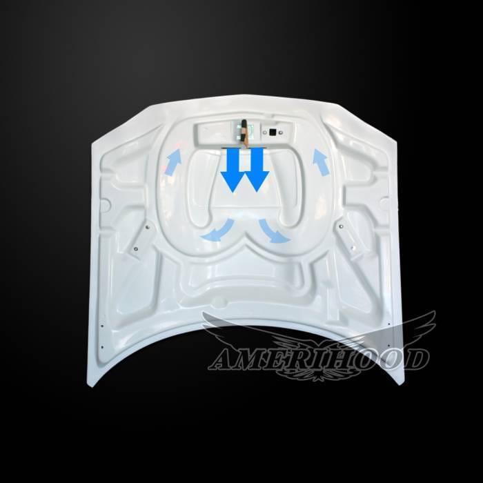 Chevrolet Camaro SS-Style AmeriHood Heat Extracting Hood CCM98AHSSFHW thumbnail 6