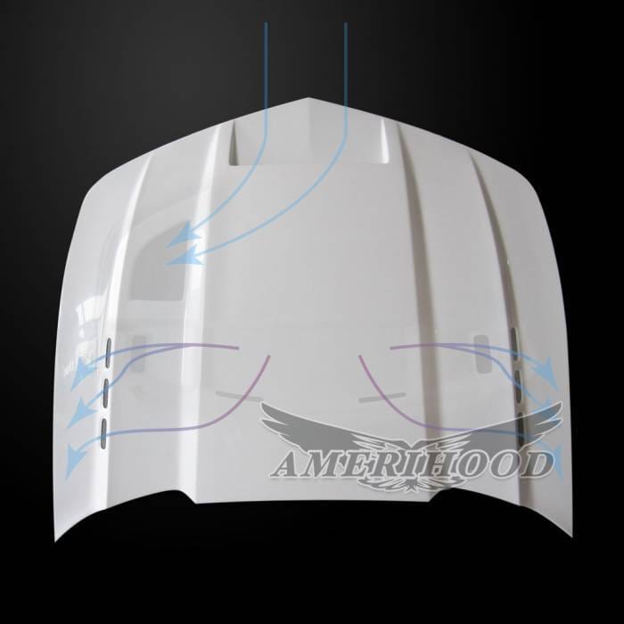 Chevrolet Camaro SMS-Style AmeriHood Ram Air Hood CCM10AHSMSFHW thumbnail 6