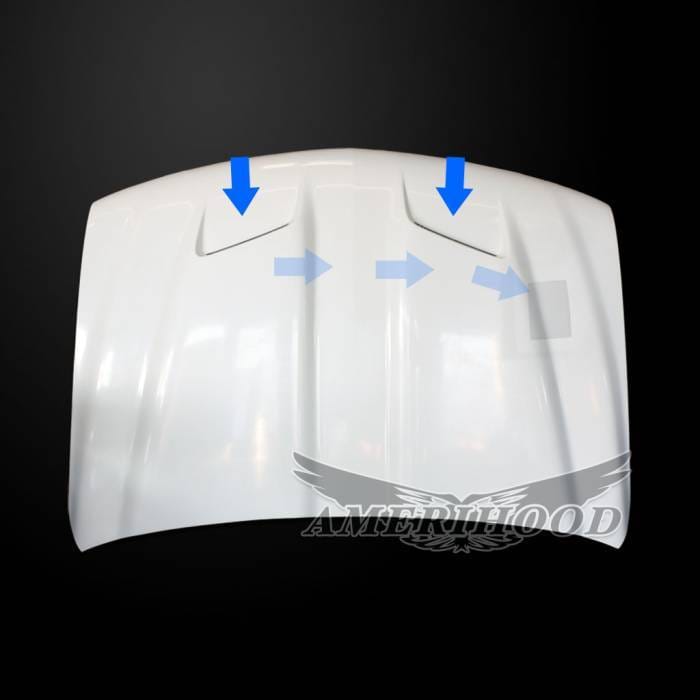 Chevrolet Suburban S-Style AmeriHood Ram Air Hood CSU00AHTSFHW thumbnail 2