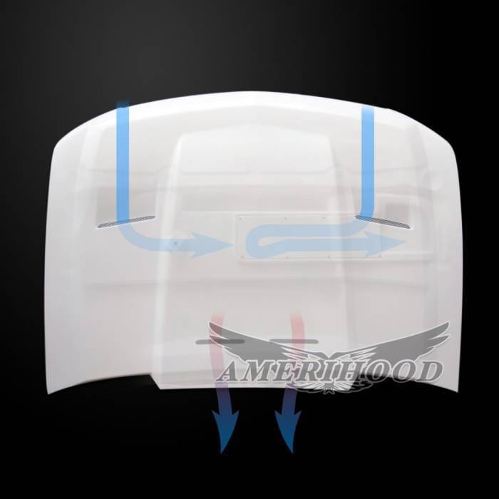 Chevrolet Suburban AmeriHood Ram Air Cowl Hood CSU07AHCWLFHW thumbnail 2