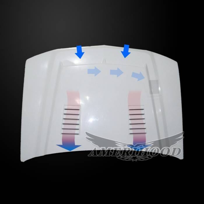 Chevrolet Silverado 2500 E-Style AmeriHood Ram Air Hood CS06AHTEFH25 thumbnail 3