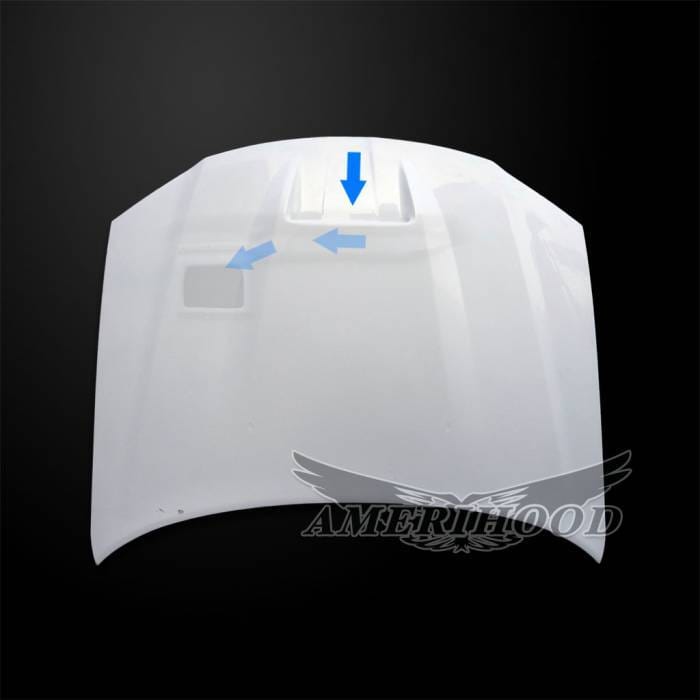 Chrysler 300 SRT-Style AmeriHood Ram Air Hood C311AHSRTFHW thumbnail 7