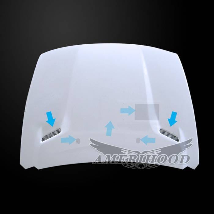 Dodge Caliber CLG-Style AmeriHood Ram Air Hood DCB07AHCLGFW thumbnail 2