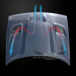 Dodge Challenger HC-Style AmeriHood Carbon Fiber Hood DCG08AHCATCFH