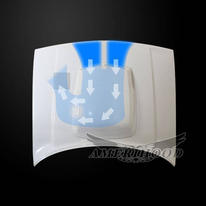 Dodge Challenger TA-Style AmeriHood Ram Air Hood DCG08AHTAFHW thumbnail 4