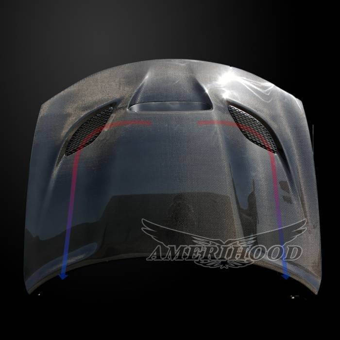 Dodge Charger HC-Style AmeriHood Carbon Fiber Hood DC15AHCATCFH thumbnail 4