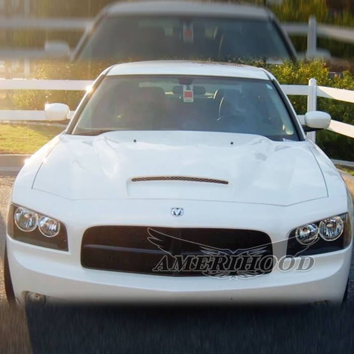 Dodge Charger BigBoss-Style AmeriHood Ram Air Hood DC06AHRKSFHW thumbnail 2