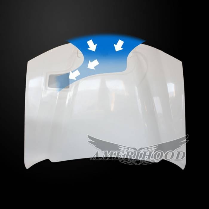Dodge Charger BigBoss-Style AmeriHood Ram Air Hood DC06AHRKSFHW thumbnail 3