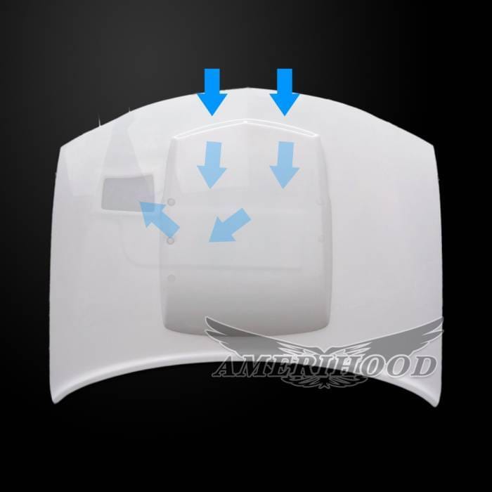 Dodge Charger TA-Style AmeriHood Ram Air Hood DC06AHTAFH thumbnail 6