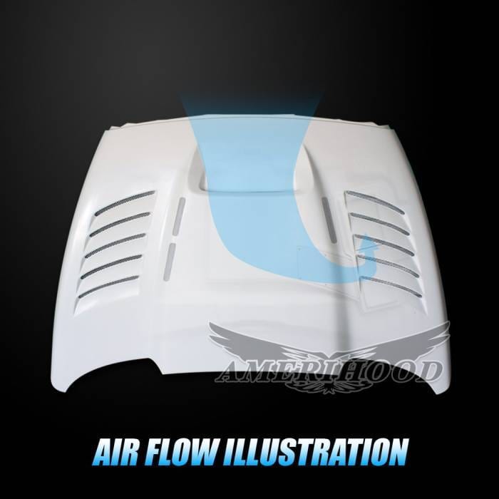 Dodge Ram 2500 SSK-Style AmeriHood Heat Extracting Hood DR03AHSSKFH25 thumbnail 10
