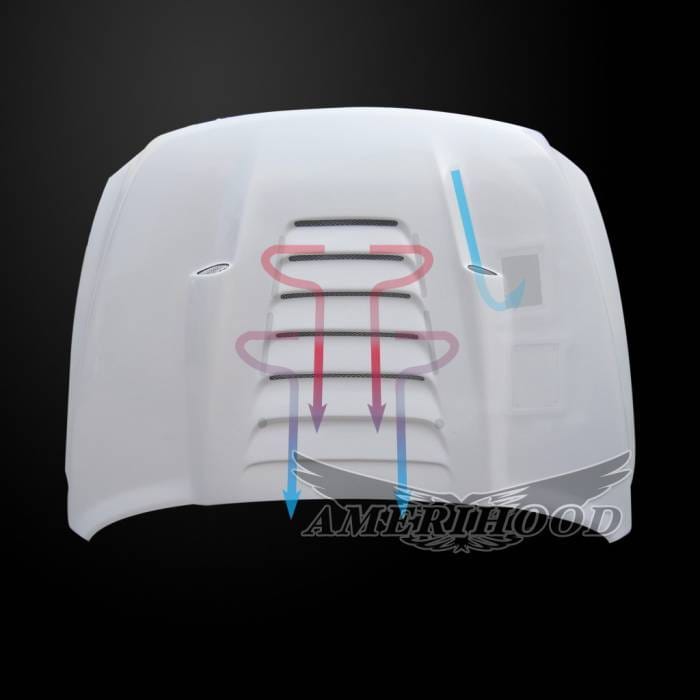 Dodge Ram 2500 TS-Style AmeriHood Ram Air Hood DR10AHTSFHW25 thumbnail 4