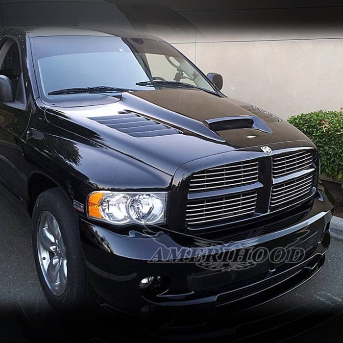 Dodge Ram 3500 SSK-Style AmeriHood Heat Extracting Hood DR03AHSSKFH35 thumbnail 2
