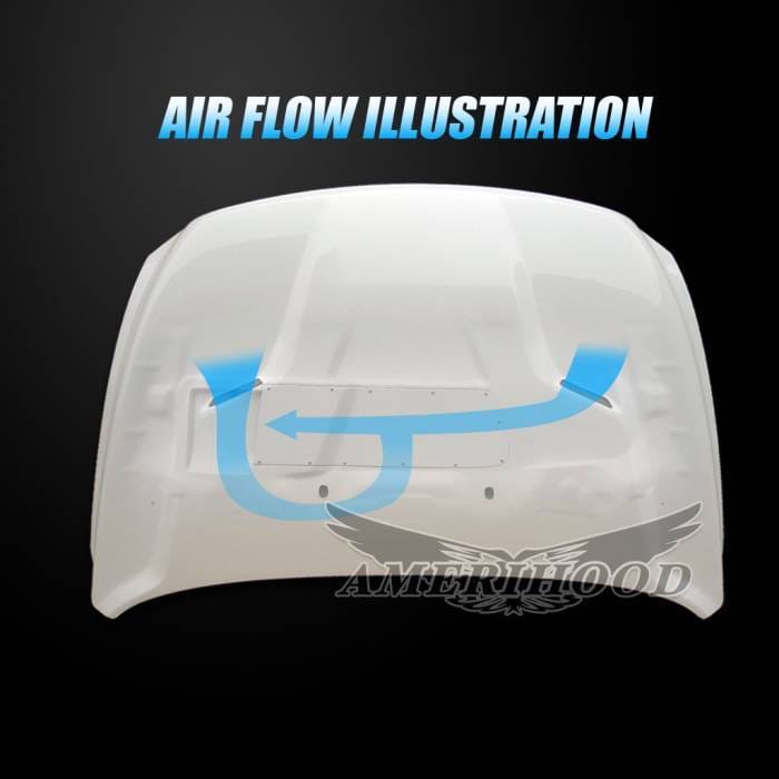 Dodge Ram 1501 SRT AmeriHood Ram Air Hood DR19AHCLGFHWCLASSIC thumbnail 5