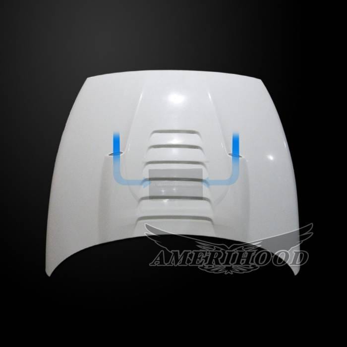 Dodge Ram 2500 TS-Style AmeriHood Ram Air Hood DR94AHTSFHW25 thumbnail 2
