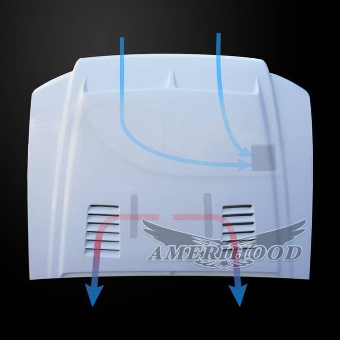 Ford Explorer E-Style AmeriHood Ram Air Hood FST01AHTEFHW thumbnail 3