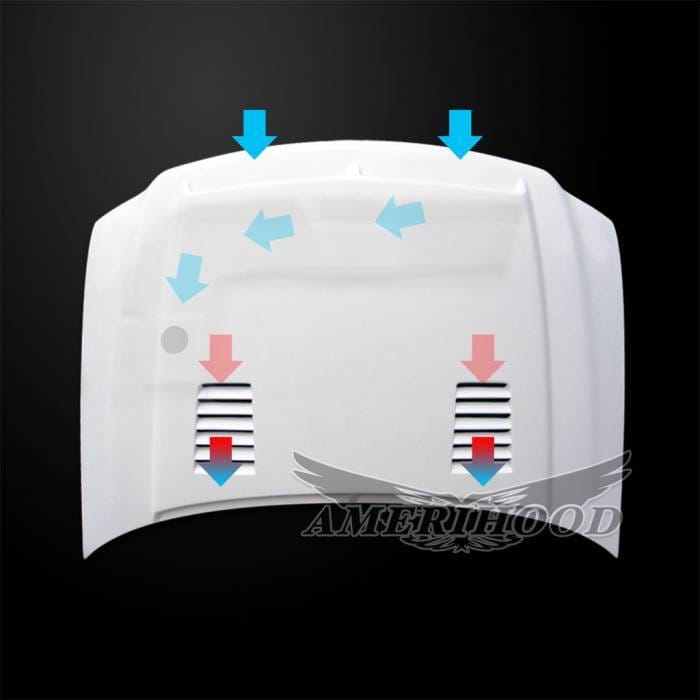 Ford F-250 E-Style AmeriHood Ram Air Hood F2597AHTEFHW thumbnail 3