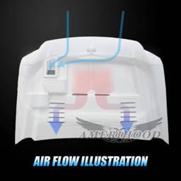 Ford F-250 E-Style AmeriHood Ram Air Hood F2599AHTEFHW