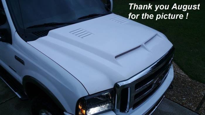 Ford F-250 E-Style AmeriHood Ram Air Hood F2599AHTEFHW thumbnail 8