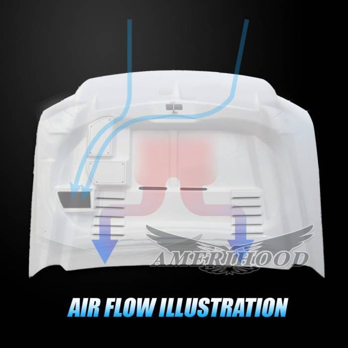 Ford F-350 E-Style AmeriHood Ram Air Hood F3599AHTEFHWD thumbnail 6