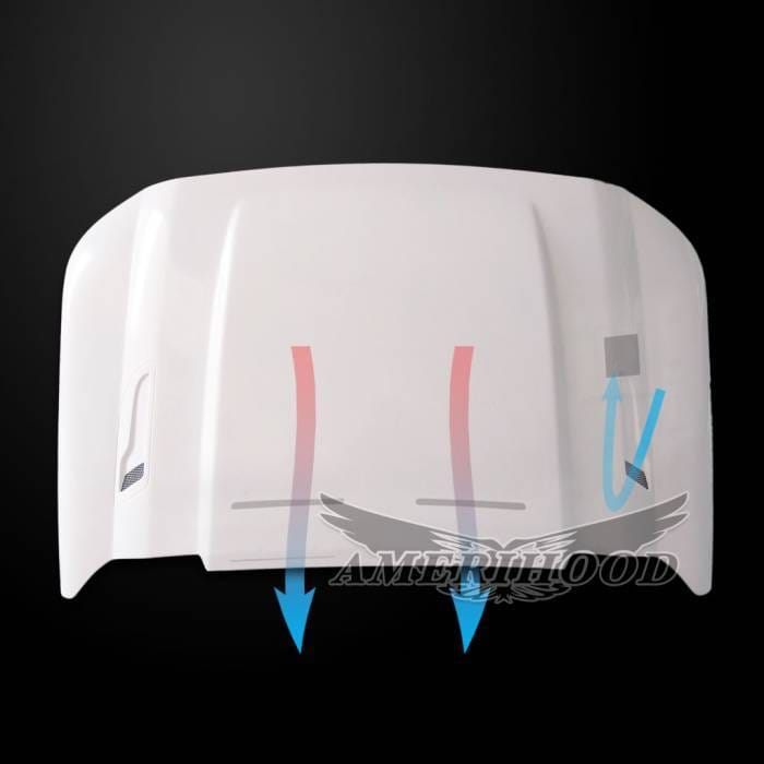 Ford F-350 3" Cowl AmeriHood Ram Air Hood F3511AHCWLFHW thumbnail 7