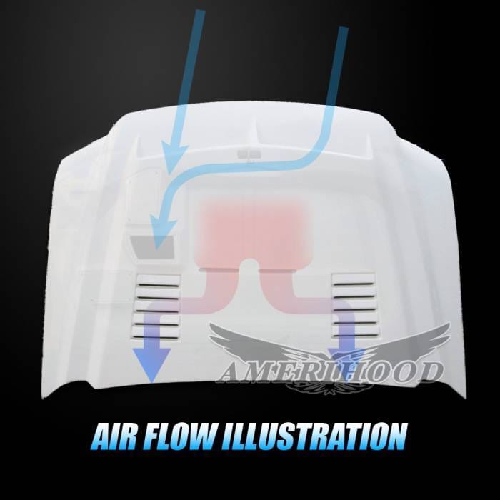 Ford F-250 E-Style AmeriHood Ram Air Hood F2503AHTEFHWD thumbnail 6