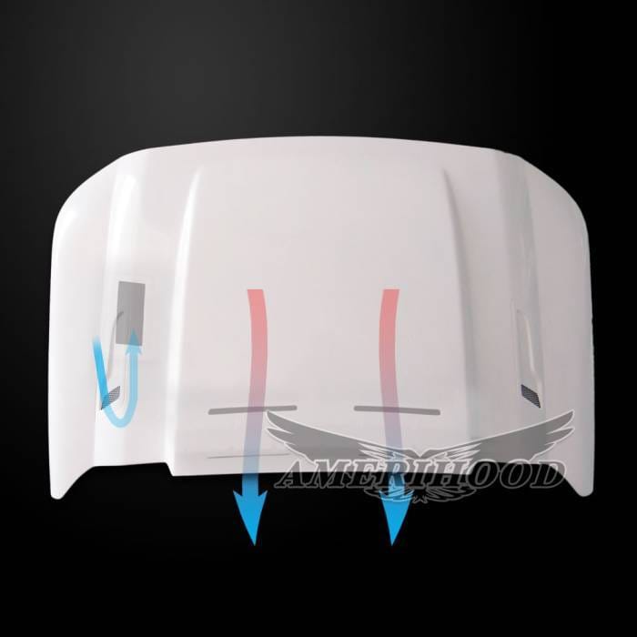 Ford F-450 3" Cowl AmeriHood Ram Air Hood F4511AHCWLFHW