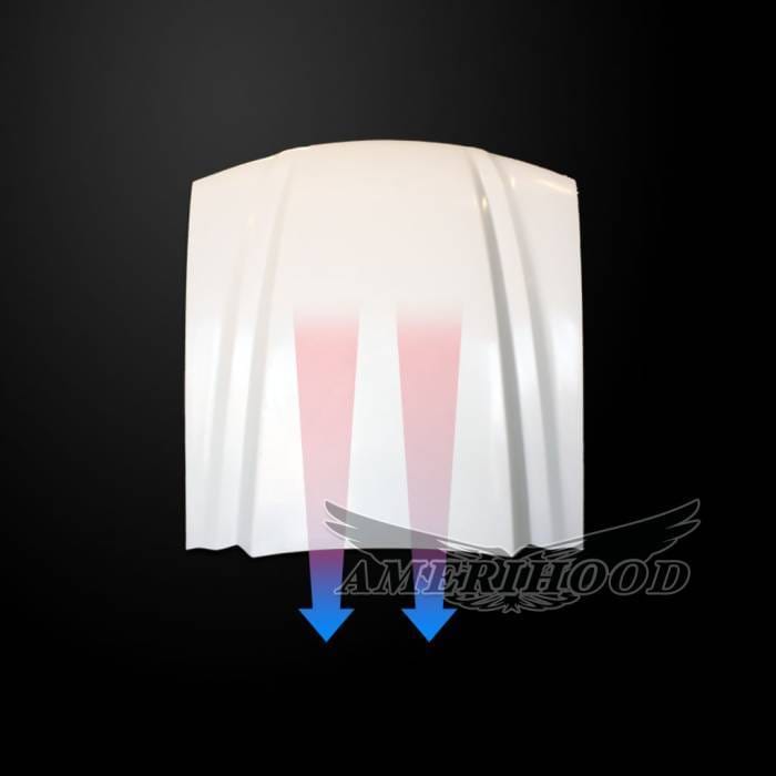 Ford Mustang 3" Cowl AmeriHood Heat Extracting Hood FM94AHT4FHW thumbnail 4