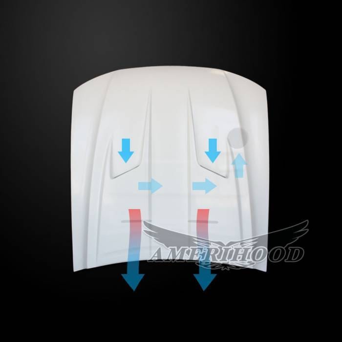 Ford Mustang Type 3 AmeriHood Ram Air Hood FM99AHT3FHW thumbnail 5