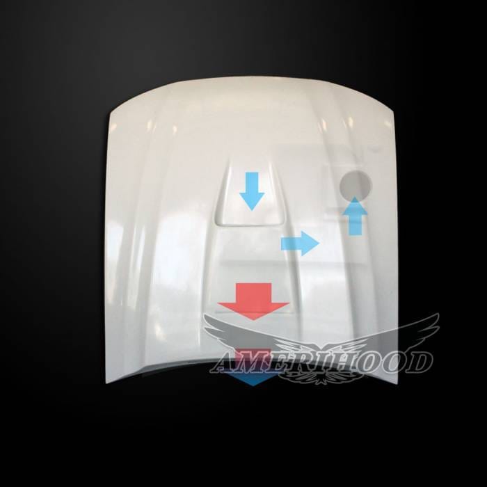 Ford Mustang Type 2 AmeriHood Ram Air Hood FM99AHT2FHW thumbnail 2