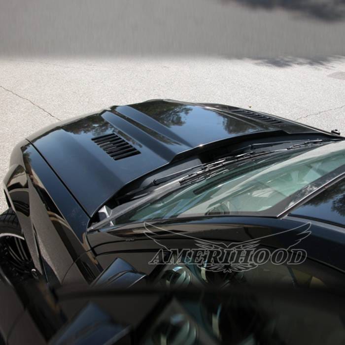 Ford Mustang SMS-Style AmeriHood Ram Air Hood FM05AHSMSFHW thumbnail 2