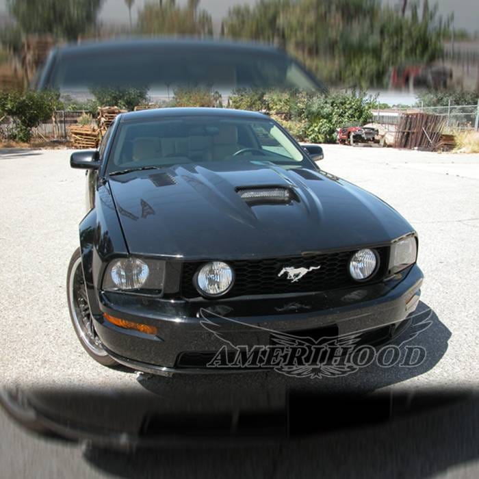 Ford Mustang SMS-Style AmeriHood Ram Air Hood FM05AHSMSFHW thumbnail 7