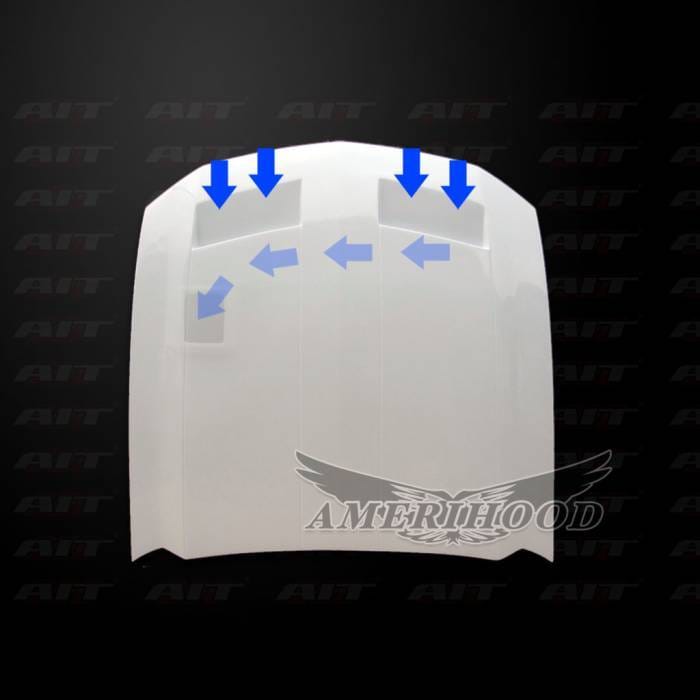Ford Mustang GTR-Style AmeriHood Ram Air Hood FM05AHGTRFH thumbnail 6