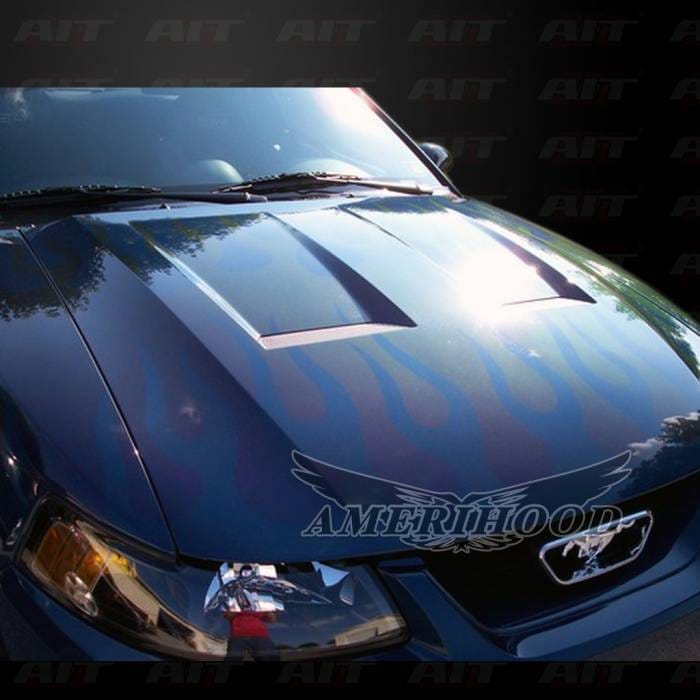 Ford Mustang 6-Style AmeriHood Heat Extracting Hood FM99AHT6FHW thumbnail 4