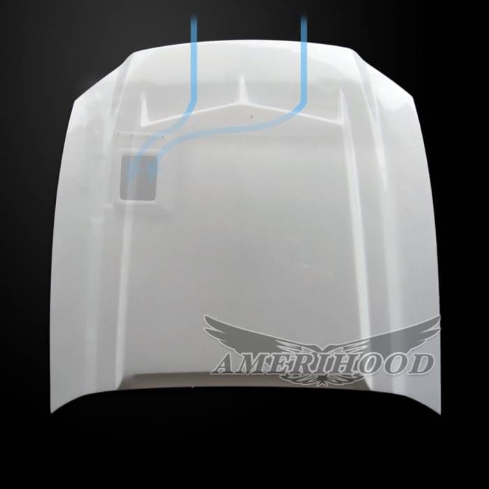 Ford Mustang C-Style AmeriHood Ram Air Hood FM10AHTCFHW500 thumbnail 5