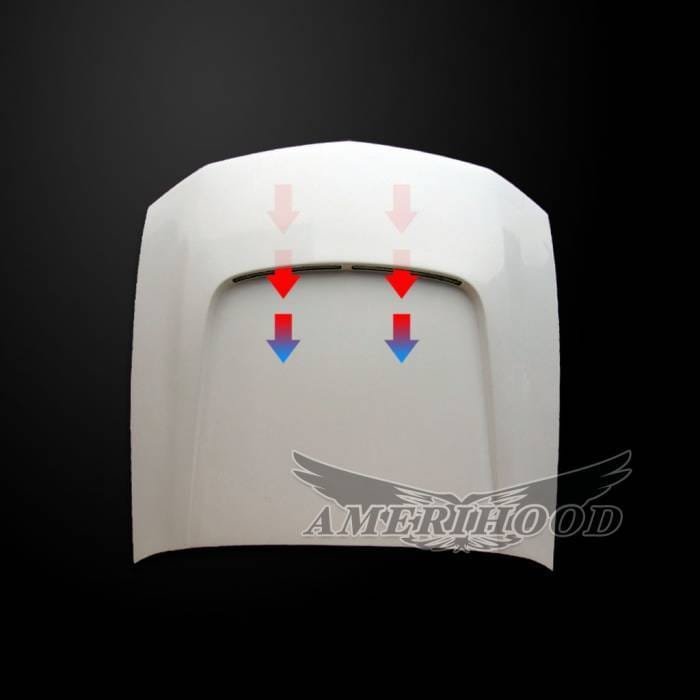 Ford Mustang SBY-Style AmeriHood Heat Extracting Hood FM05AHSBYFHW thumbnail 5