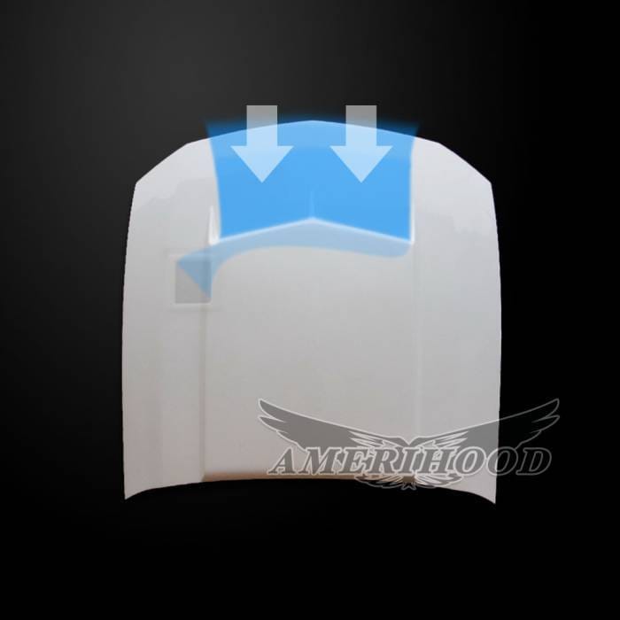 Ford Mustang C-Style AmeriHood Ram Air Hood FM05AHTCFHW thumbnail 3