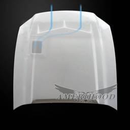 Ford Mustang C-Style AmeriHood Ram Air Hood FM13AHTCFHW