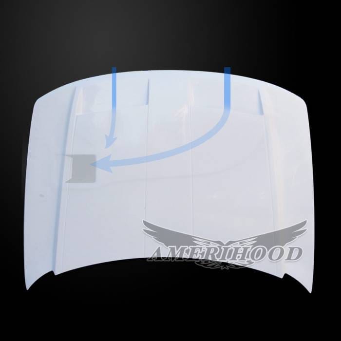 Jeep Grand Cherokee GTR-Style AmeriHood Ram Air Hood JGC99AHGTRFHW thumbnail 4