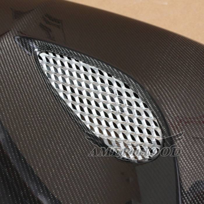 Jeep Grand Cherokee SRT-Style AmeriHood Carbon Fiber Hood JGC11AHSRT8CFH thumbnail 2