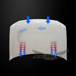 Lincoln Mark LT E-Style AmeriHood Ram Air Hood LM06AHTEFH