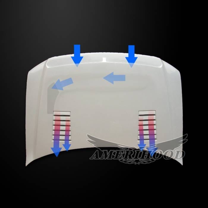 Lincoln Mark LT E-Style AmeriHood Ram Air Hood LM06AHTEFH