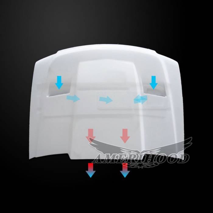 GMC Sierra 3500 HD 1-Style AmeriHood Ram Air Hood GS07AHCWL1FHW35 thumbnail 4