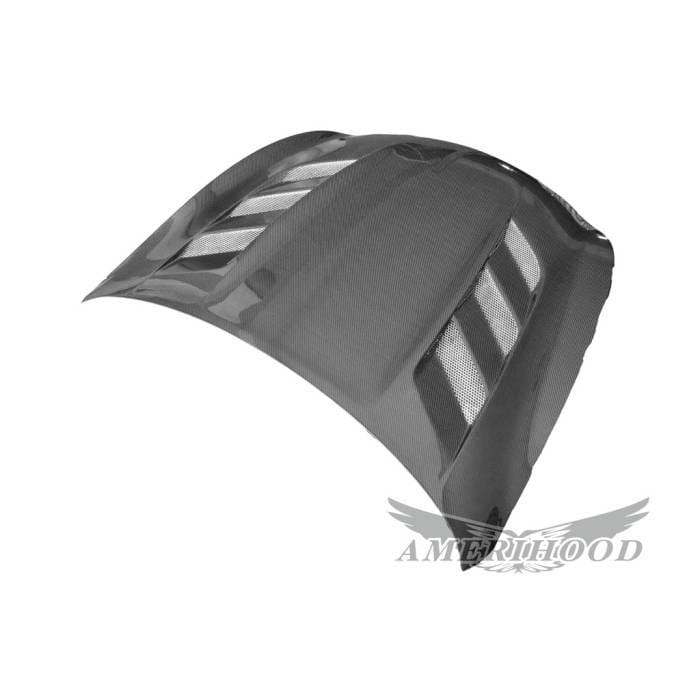 Infiniti Q60 2Dr AMU-Style AmeriHood Carbon Fiber Hood IQ6014AHAMUCFH2 thumbnail 2