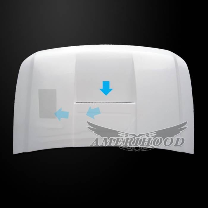 Nissan Armada S-Style AmeriHood Ram Air Hood NA04AHTSFHW thumbnail 6