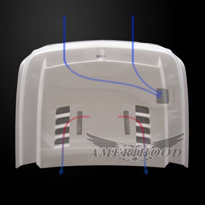 Chevrolet Silverado 2500 E-Style AmeriHood Ram Air Hood CS11AHTEFHW25 thumbnail 6