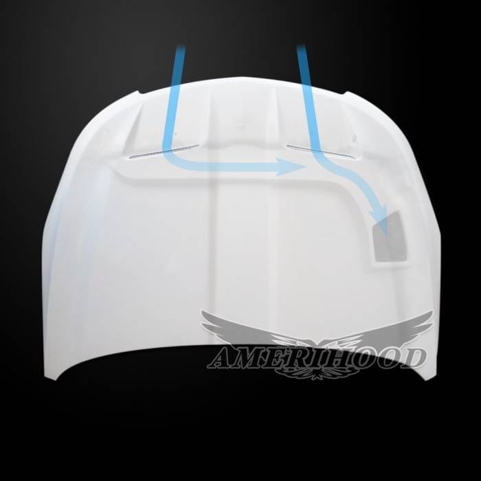 Chevrolet Cruze WS6-Style AmeriHood Ram Air Hood CCZ11AHWS6FHW thumbnail 3