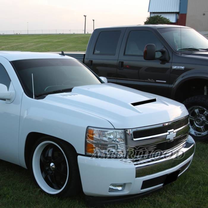 Chevrolet Silverado 1500 RS-Style AmeriHood Ram Air Hood CS07AHRSFHW thumbnail 7