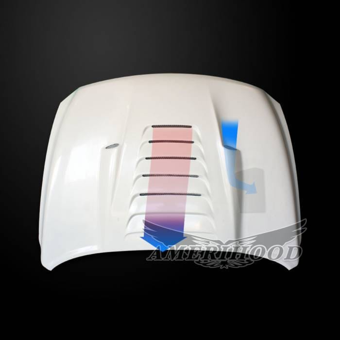 Dodge Ram 1500 TS-Style AmeriHood Ram Air Hood DR09AHTSFH thumbnail 3